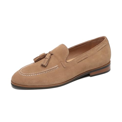 Men's Loafers & Slip-Ons - Genuine Leather Tassel Loafers for Men with Business Casual Style