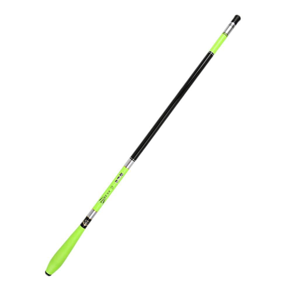 Caña de Pescar telescópica, sin Carrete, para Agua Salada, Fibra de Carbono de Densidad, opción versátil para Pescadores de Todos los Niveles, cañas de Pescar, Verde, 7.2 Millones