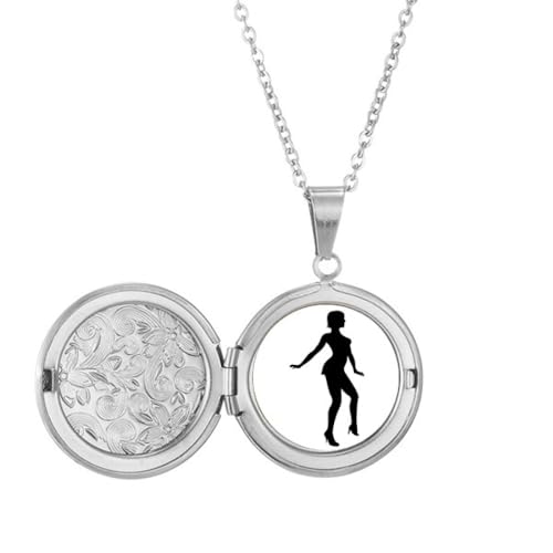 Collier médaillon femme dansante pendentif argent anniversaire
