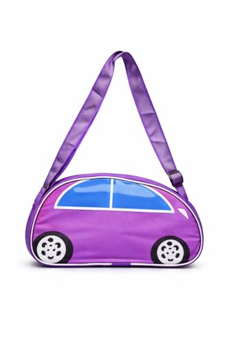 Image of 3D Car Design Duffle Bag for Kids & Adult| Large Compartment Foldable Luggage with Shoulder Strap | Lightweight Travel & Short Trips Storage Organizer for Women-Pack of 1