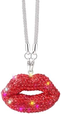 200 Pcs Red Lip Charms For Jewelry Making - 0.55x0.79 Inch Resin Pendants For DIY Crafts