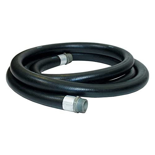 Apache 98108450 3/4" x 10' Farm Fuel Transfer Hose Male x Male Assembly with Static Wire