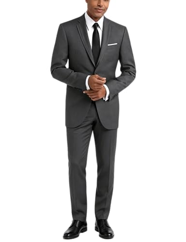 Blazer Homme Simple Boutonnage Ulnomio Manteau de Bureau Revers Cranté