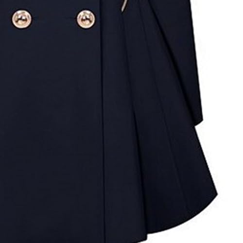 Maiyifu-GJ Womens Mid-length Trench Coat Notch Lapel Double Breasted Dress Overcoat Thicken Wool Coats Jacket with Pocket4