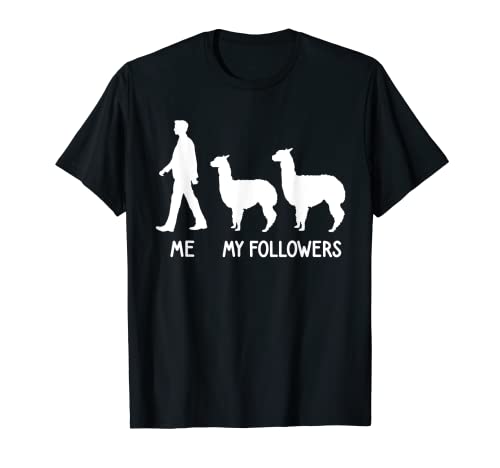 ME MY FOLLOWER Alpaca Llama Lover Lama Cute Animal Social T-Shirt