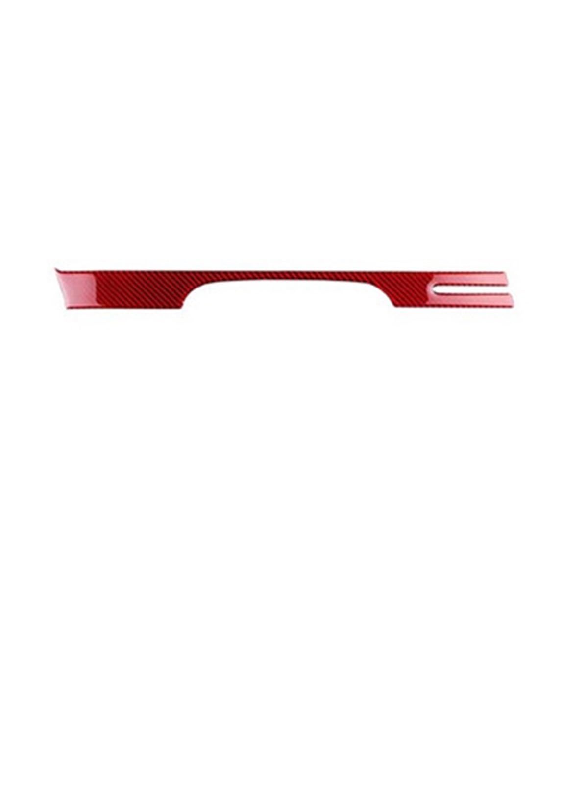 Button Trim Compatible with Kia for Sportage NQ5 2022 2023 2024 2025 Car Dashboard Carbon Fiber Texture Sticker(for LHD Red Carbon)