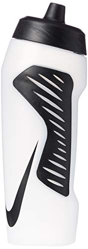 Nike Garrafa de água unissex Hyperfuel, transparente/preto/preto, tamanho único