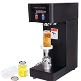 180W Halbautomatische Dosenversiegelungsmaschine - Elektrische Getränkesäumer mit LCD-Display - Auslaufsichere Dreifachrolle - für Lebensmittelwagen, Teegeschäfte, Brauereien