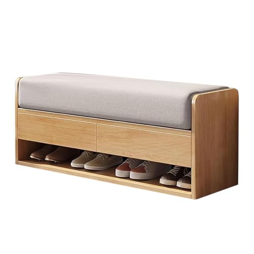 Banc d'entrée avec rangement et tiroirs pour chaussures et assise