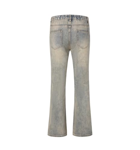 Jeans Pants Trousers Denim Retro Micro Lap Hole Youth High Street Design Sense Trendy Handsome Style Casual Men4