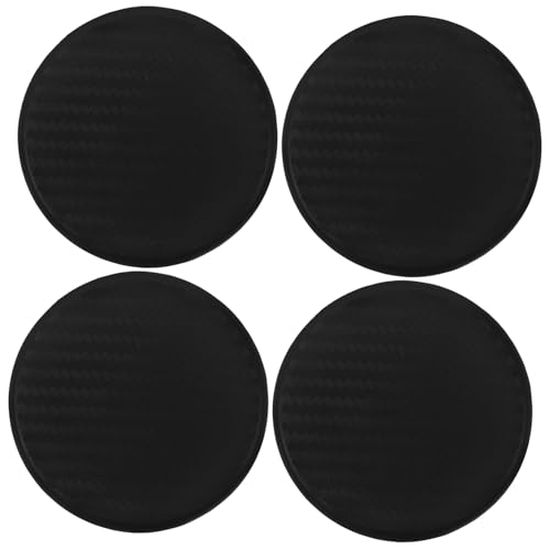 FELTECHELECTR 4-Pack Non-Slip Car Cup Mat Set Round Coasters for Cars Easy to Clean for Daily Use