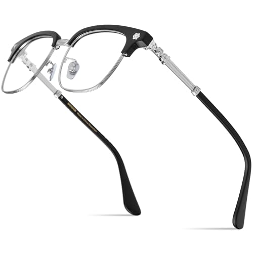 Image of HEPIDEM Acetate Glasses Frame Men Women Square Eyeglasses Optical Spectacles 9395