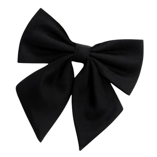 CHENGZI Damen-Fliege, verstellbar, vorgebundene Fliege, Schuluniform, Cosplay, Kostüm, Kellnerin, professioneller Stil, Schwarz , One size