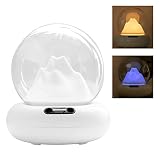 DEPULAT Cool Mist Humidifiers For Bedroom，2L Mountain Shadow Humidifier，2Mist Mosdes，Auto-Shut Of