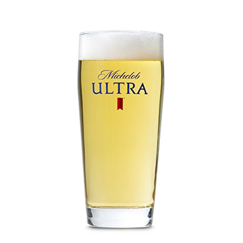 Michelob Ultra Willi Becher Glass, Willi Becher 16oz, Clear