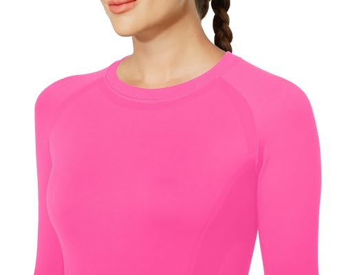 Image of MathCat Workout Shirts for Women Long Sleeve, Workout Tops for Women, Quick Dry Gym Athletic Tops,Seamless Yoga Shirts XS-XL