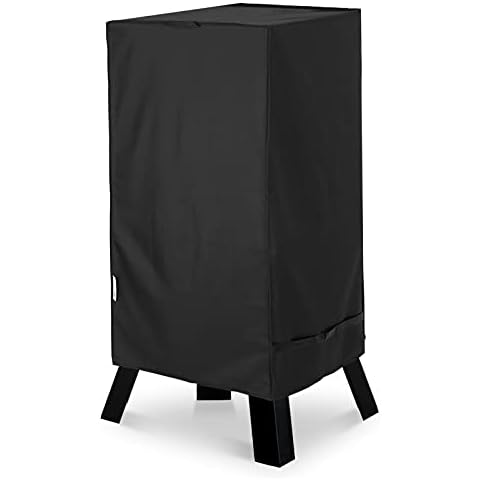 Unicook 40 Inch Smoker Cover for Masterbuilt, Electric Smoker Cover Heavy Duty Waterproof, Square Vertical Smoker Grill Cover Fade and UV Resistant, 23" W x 17" D x 39" H, Black Cover