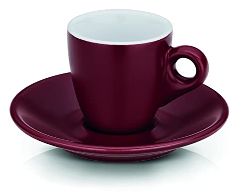 Fincan Seti, 12752 Mattia Espresso 2'li Kirmizi 50 Ml