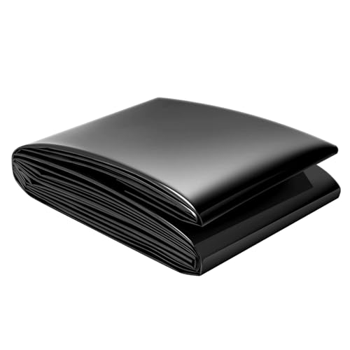 Revêtement de bassin extérieur imperméable en PEHD noir bâche 3 x 4 m