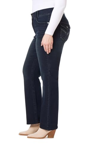 Image of WallFlower Luscious Curvy Bootcut Jeans for Women, Mid-Rise Insta Stretch Denim, Size-Inclusive Juniors Jeans