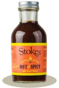 Stokes Hot & Spicy Barbecue Sauce mit roten Chilis 315g (6er Pack)