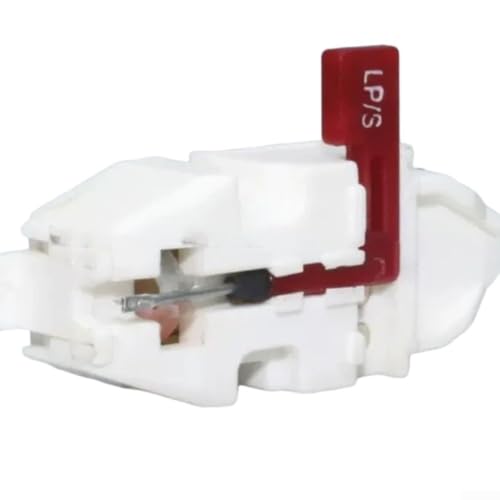 Aguja de repuesto T25/2 para tocadiscos de vinilo con punta de diamante blanca 2