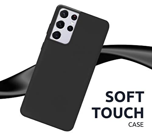 Image of Mobile Back Cover Case for Samsung Galaxy S21 Ultra 5G, Sm-G998B, Sm-G998B /Ds (Silicone Case|CameraProtection|Black SC1510)