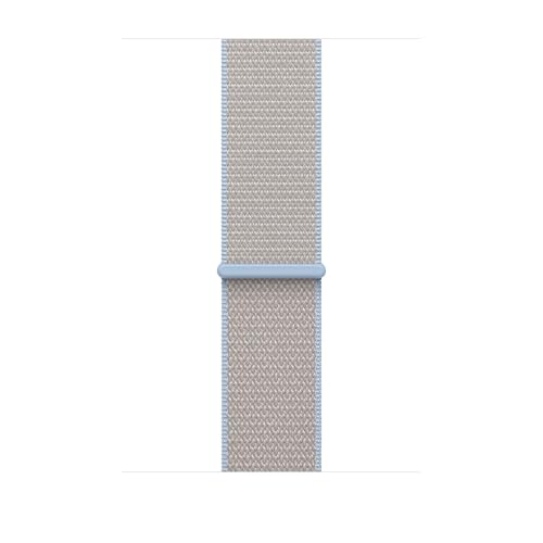 Apple Watch Band - Sport Loop - 46 mm - Graublau - One Size (passt den meisten Handgelenken)