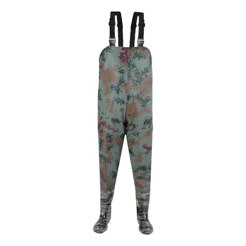 Omuvoa Vadeadores de pesca impermeables para hombres y mujeres, vadeadores de pecho con botas para mosca, gruesa, pesca de carpa, caza, jardinería, overoles transpirables, ropa de pesca e impermeables