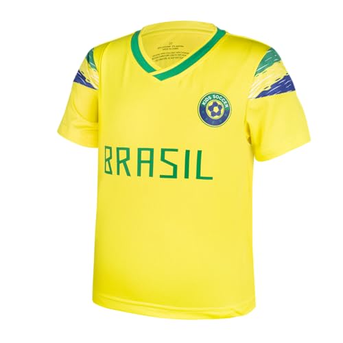 Image of Cnins Kids Soccer Jersey Kit for Boys & Girls- Breathable & Quick-Dry - Youth Soccer Football Training Gifts (2T-14Y)