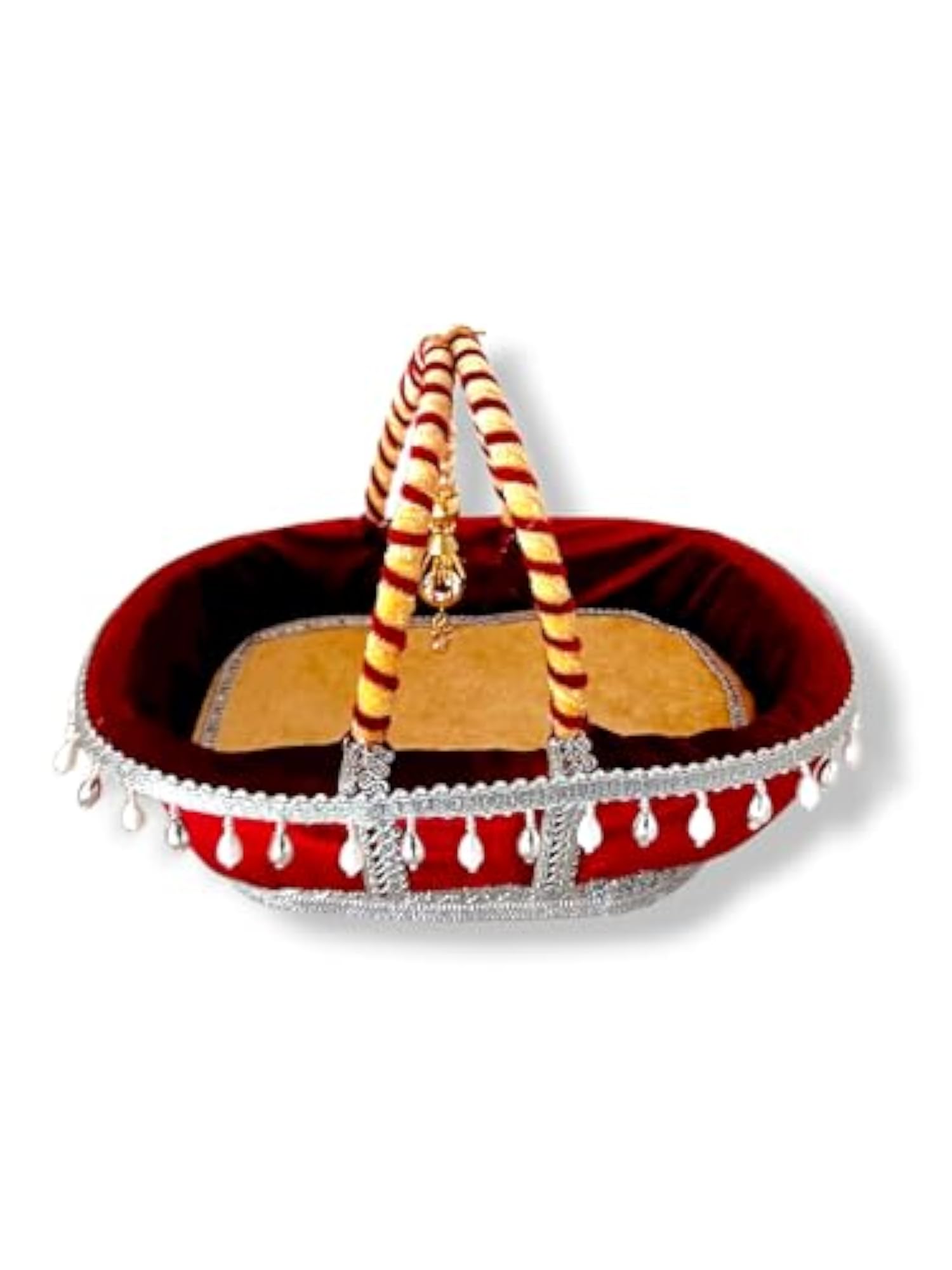 Ladoo Gopal Carry Basket with Adjustable Mosquito Net