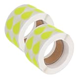 ARTIBETTER 2 Rollos Etiquetas Adhesivas Fluorescentes Escriturables para Organización de Frascos Cocina Escuela y Manualidades