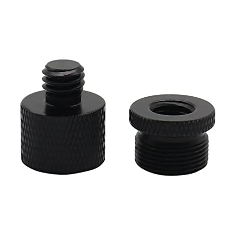 WorthPlanet Screw Thread Adapter Mic Screw Adapter 5/8 Female to 3/8 Male and 3/8 Female to 5/8 Mic Stand Adapter for Microphone Stand W060006 Cover