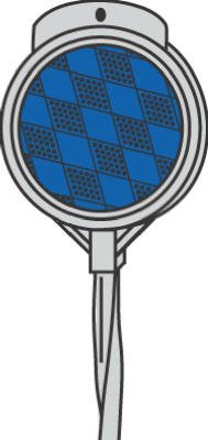 Marqueur pour allée bleu Hy-Ko réfléchissant de 90 cm pour signalisation extérieure