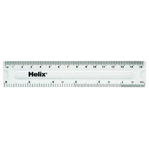 Helix J03050 15cm Clear Ruler Box Cover