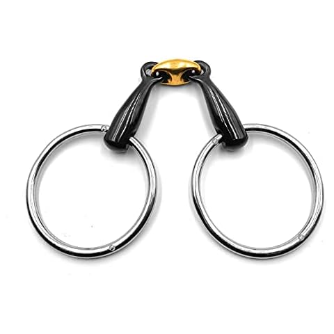 Loose Ring Copper Peanut Lozenge Sweet Iron Snaffle Horse Bit (5") Cover