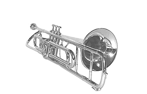 SHREYAS Valve Trombone Nickel Plated Bb SHRY072 - Image 4