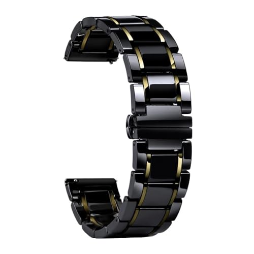 Bracelet de montre en céramique à dégagement rapide et finition luxe