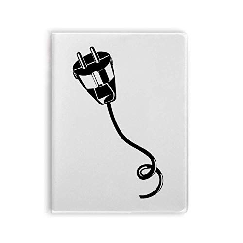 Câble de recharge noir à motif pour ordinateur portable au bureau