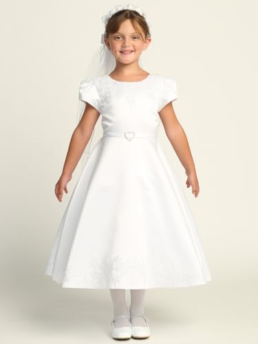 First Communion Dress with Sleeves - First Communion Dress for Girls - Vestidos de Primera Comunión Niña4