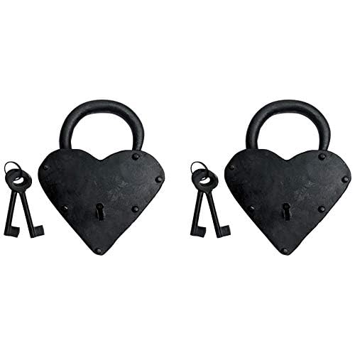 Adonai Hardware Ishiah Handmade Antique Iron Padlock- Supplied as 2 Pieces per Pack (75mm, Oil Rubbed Black Living Finish) (B07RLHRT3C) Amazon Price History, Amazon Price Tracker