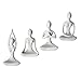 Gadpiparty 4 St&uuml;ck Yoga- Statue Meditation Zen- Yoga- Statue Kleine Yoga- Figuren f&uuml;r Spirituelle Raumdekoration Desktop- Abstrakte Skulpturen ?