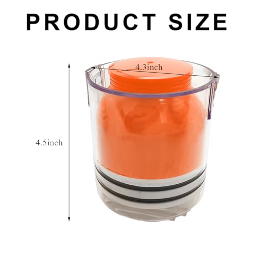 SHMZK Bearing Packer Tool, Portable Wheel Bearing Packer to Flush Old Grease and Repack Wheel Bearings, Universal Wheel Bearing Greaser Tool for most Vehicles, Car Accessories (Orange)