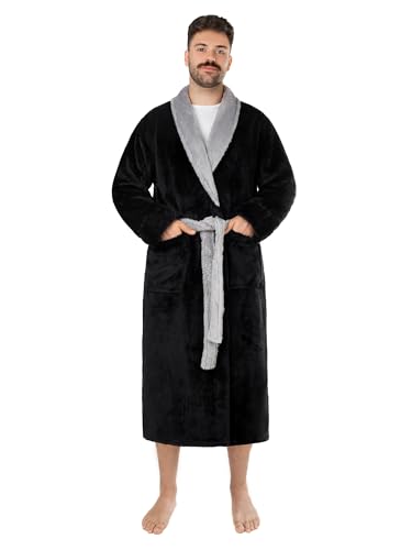 LEBENGOOD Bata Hombre Coralina M Negro