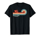 Diseño retro de Santa Cruz Surf California con tabla de surf. Genial recuerdo y regalo de California Santa Cruz para los amantes de California.