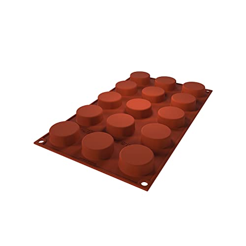 silikomart Mauresque Round SF378 Silicone Mould, Ruddy, 15 x 40mm - Image 2