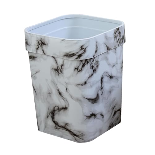 Caneca rectangular para basura de cocina blanca PRETYZOOM