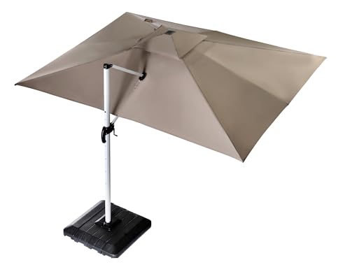 ZUPERIA 10x13 ft Cantilever Patio Umbrella with LED