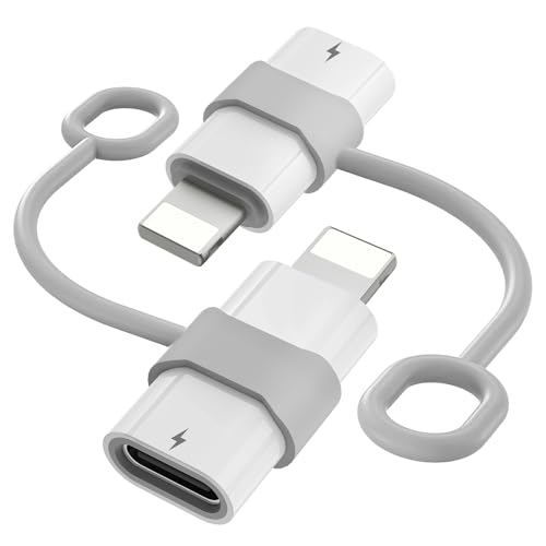 Ticenpe USB C to Lightning Adapter 2Pack, 36W Fast Charging (Not for Headphone/OTG/Apple Pencil) Support Phone-Computer Data Sync, USB C Female to Lightning Male Adapter for iPhone 14/13/12/11/iPad