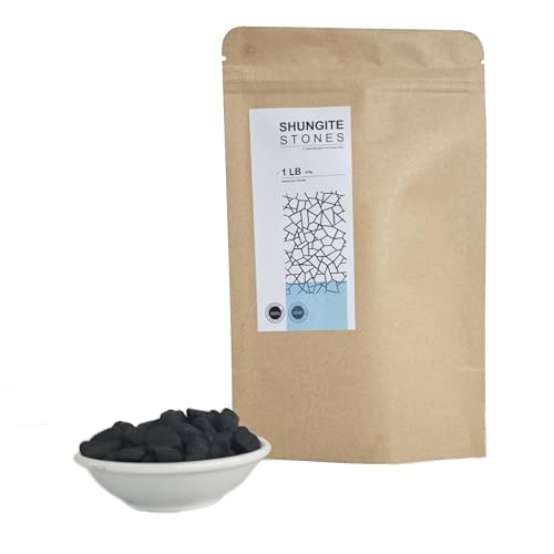 Pierres de shungite brutes de 0,5 kg pour purification naturelle et eau alcaline saine